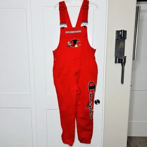 Men Sz M Champion x Super Mario Bros. Overalls Red 🔥 Limited Edition - Picture 1 of 14