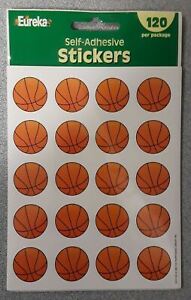 Basketball Stickers Eureka Teacher Homeschool Games Rewards New