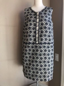 S'Max Mara Riad MIDNIGHTBLUE Jacquard Metallic Kleid Etuikleid Gr. 6 fällt groß aus Neu mit Etikett - Bild 1 von 8