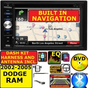 02 03 04 05 DODGE RAM GPS NAVIGATION SYSTEM BLUETOOTH DVD VIDEO CAR STEREO RADIO - Picture 1 of 11