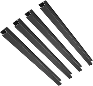 4 Pieces Hanging File Rails PVC Drawer Black 16 Inch File Cabinet Rails for Hang - Picture 1 of 11