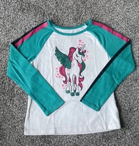 365 Kids by Garanimals Girls Long Sleeve Raglan T-Shirt - Picture 1 of 9