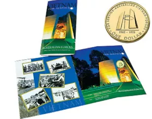 2003 Australian Services - Vietnam War Veterans $1 Coin - Foto 1 di 3