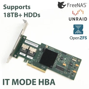 HBA Card IBM M1015 IT Mode SAS SATA 6Gbps LSI 9220-8i FreeNAS unRAID ZFS - Picture 1 of 7