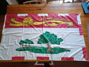 Vintage Prince Edward Island poly Flag w/ grommets 60"x34" - Picture 1 of 12