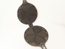 JOTUL Cast Iron Waffle Maker Hearts NR 6 With Stand - Product of Norway Nice!