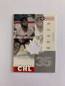 2000-01 UD CHL Prospects Game Jerseys #BK Brent Krahn