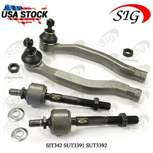 Kit de 4 piezas de varilla de amarre de dirección interior y exterior delantera izquierda derecha para Acura CL 1997-1999 - Imagen 1 de 4