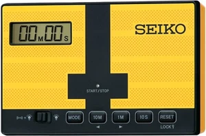 SEIKO Mini Sports Timer Clock Digital Timer Clock 67×103×23mm MT801Y From JP - Picture 1 of 4