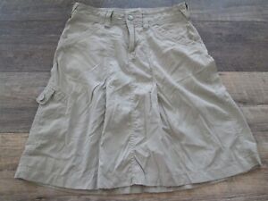 The North Face womens khaki a-line knee length sport activewear skirt size 4