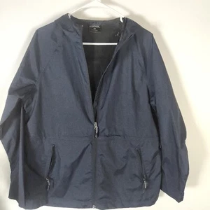 32 Degrees Cool Windbreaker Women M Zippered Blue Full Zip Packable Lightweight - Picture 1 of 5