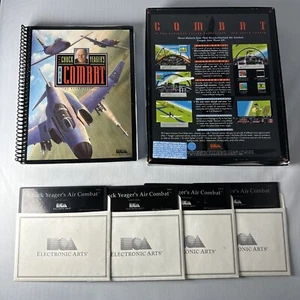 VTG 1991 EA Gen Chuck Yeagers Air Combat PC Computer RARE 5.25” IBM TANDY w/Box - Picture 1 of 12