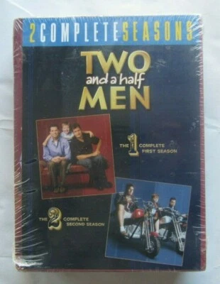 2 COMPLETE SEASONS TWO AND  A HALF MEN DVD SEALED  - Image 1 of 4