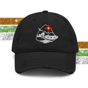 Roswell New Mexico Alien UFO Distressed Baseball Cap Dad Hat for Men Women - Picture 1 of 35