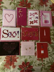 PAPYRUS Lot of 10 Valentine's Day Cards - New In Plastic Embellished Pretty Gems - Picture 1 of 15