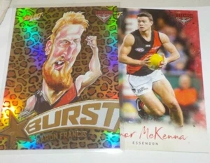 2020 Select Footy Stars Starburst Leopard card #SBL17 Aaron Francis - Essendon - Picture 1 of 2
