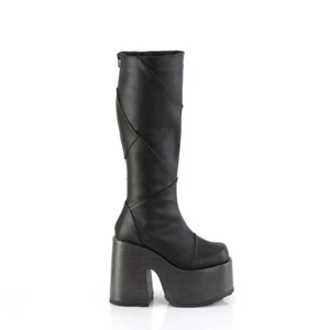 Black KISS 70s Tribute Rock Band Gene Simmons Platform Boots Cosplay Costume - Picture 1 of 5