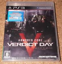 NEW Playstation 3 Armored Core Verdict Day Japanese ver. Sony PS3 Japan Sealed