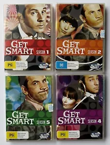 GET SMART The Complete Seasons 1, 2, 4, 5 DVD Set Region 4 TV Series NEW / VGC - Picture 1 of 10