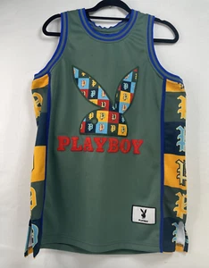 Playboy Bunny Jersey #53 Green Multicolor Tank Top / Adult Medium - Picture 1 of 15