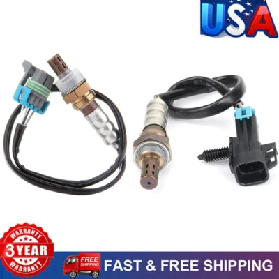 Sensor de oxigênio 2 peças up+downstream para 2008-10 Chevrolet Malibu Pontiac G6 2.4L L4 - Imagem 1 de 4