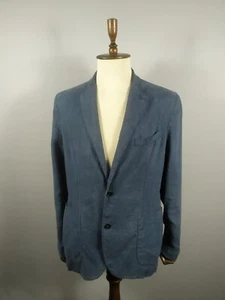 Suitsupply Linen Blazer Jacket Blue Size 52 Men's - Picture 1 of 12