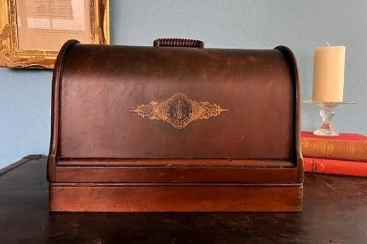 ancien meuble machine à coudre de table z-0693 Singer Singer retro junk japan - Photo 1/4