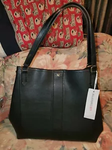 New! Liz Claiborne Black Large Shoulder Bag..double Sides $89.00 - Picture 1 of 12