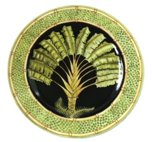 TRAVELERS PALM~Jungle Safari~SIDDHIA HUTCHINS~Andrea by Sadek~10.75"~PLATE~EUC - Picture 1 of 5