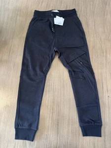 Zara Boys Black Pants Size 9 Soft Jogger Material with Drawstring - Picture 1 of 6