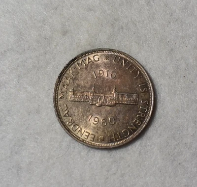 SOUTH AFRICA 5 SHILLINGS 1960 UNC LARGE SILVER COIN ( stock# 19) - Image 1 of 2