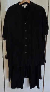 4 Piece Set Womens Plus 2X TOTO n KO Black Pants & Tank & Skirt & Shirt Outfit - Picture 1 of 13