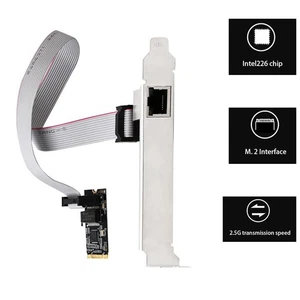 Fast Ethernet RJ-45 LAN Adapter 2.5G M. 2 gigabit network card Splitter Adapter - Picture 1 of 6