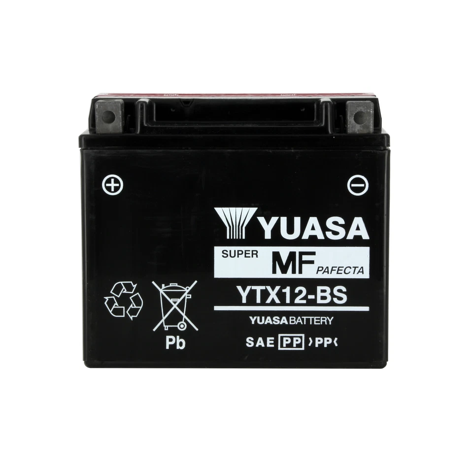 Batterie Yuasa YTX12-BS AGM 12V 10Ah activée déjà prête APRILIA HONDA KYMCO - Photo 1/4