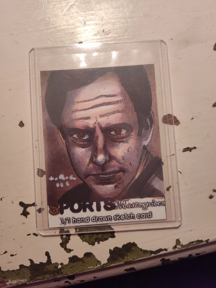 Tarjeta de boceto dibujada a mano 1/1 de Nolan Ryan Foto 1 de 2