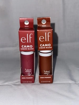 Rubor Líquido Camuflaje Elfo Alto Pigmento, Paquete de 2 Bayas Pozo y Bronce Bombshell Foto 1 de 2