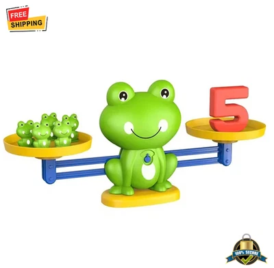 Funny Frog Math Balance Toy Kids Educational Addition & Subtraction Game Make le - Image 1 of 4