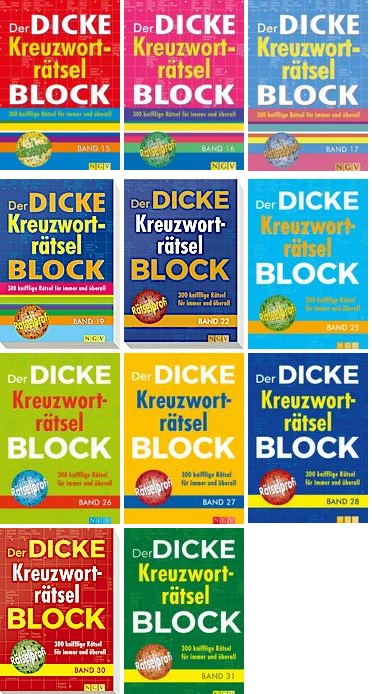 Der dicke Kreuzworträtselblock - zur Auswahl - Bild 1 von 1
