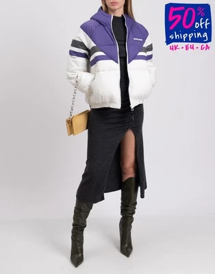 RRP€299 JOHN RICHMOND X Puffer Jacket Size IT40 S Padded Full Zip Hooded - Image 1 of 4