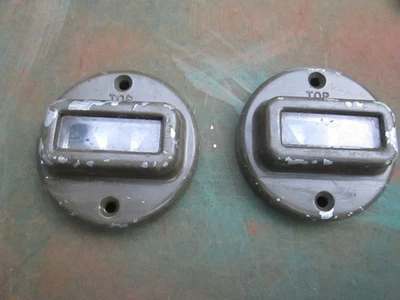 M38 M37 M151 M38A1 M35 M715 etc Blackout marker light lens, pr Jeep Dodge Kaiser - Image 1 of 3