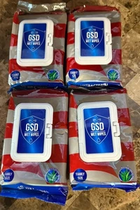 GSD Good Hygiene Defense Family Size All Surface w Aloe Vera 4pk Of 80 Wet Wipes - Picture 1 of 6