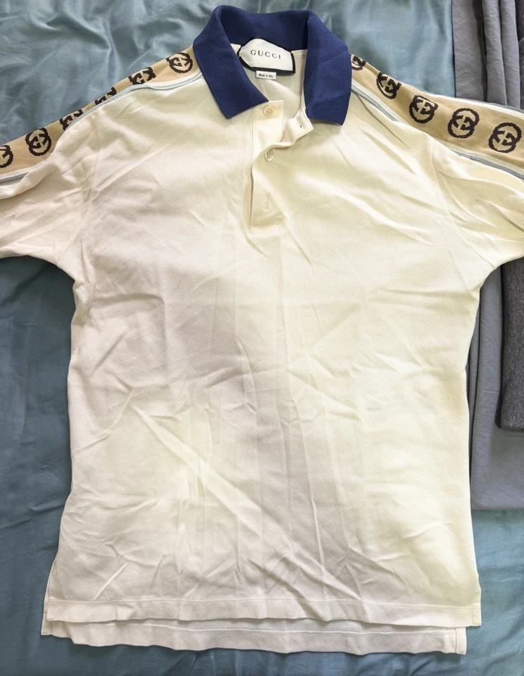 Camisa a rayas Gucci entrelazada Foto 1 de 4