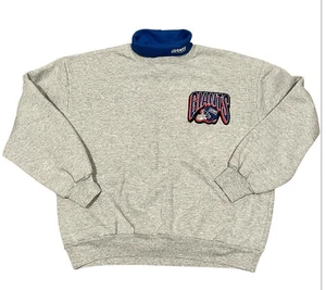 Vintage Majestic Adult XL Blue Gray New York Giants Turtle Neck Sweatshirt - Picture 1 of 7