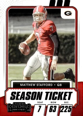 2021 Panini Contenders Draft Picks #9 Matthew Stafford - Image 1 of 2
