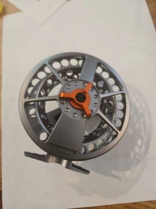 Lamson Speedster S3 Fly Reel 6/7/8 Weight Gray/Orange - Picture 1 of 4