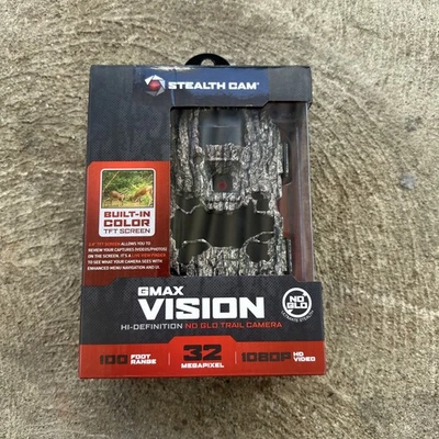 STEALTH CAM GMAX32VNG 32mp TRAIL CAMERA Treebark Moss Camo, BRAND NEW - Image 1 of 4