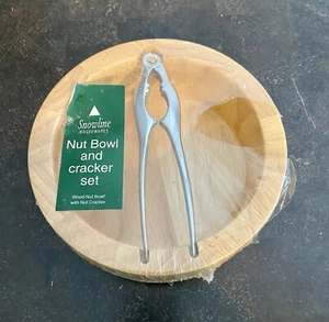 Nuevo juego de tazón y galletas de madera para tuercas - Imagen 1 de 6