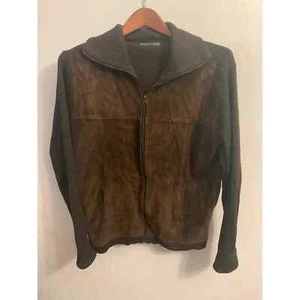 Zara suede brown knew jacket women large - Picture 1 of 3