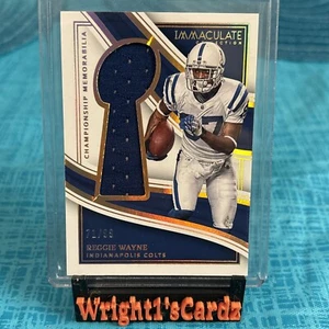 Immaculate Collection - Championship Memorabilia #CME-RWA Reggie Wayne /99 - Picture 1 of 6