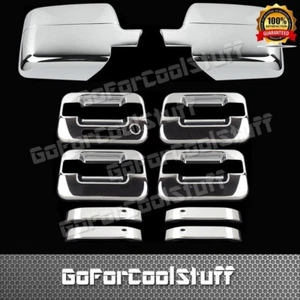 For Ford F-150 Xlt/Fx4 04 05 06 07 08 4Drs Handle W/Kp+Mirror 2Pc Chrome Covers - Picture 1 of 4